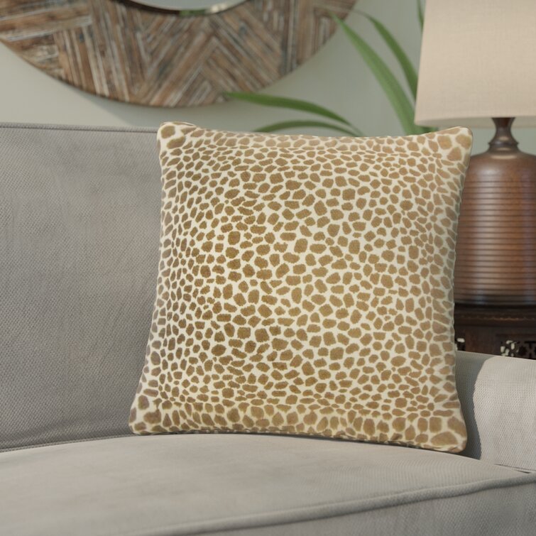 Giraffe print throw clearance pillows